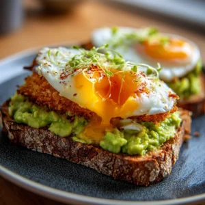 Crispy Panko Crusted Eggs Avocado Toast – Easy Brunch Recipe