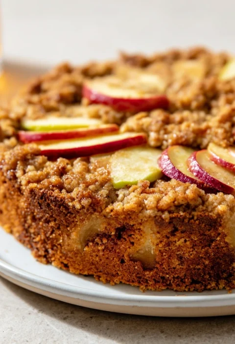 Pecan Apple Crisp Coffee Cake Recipe