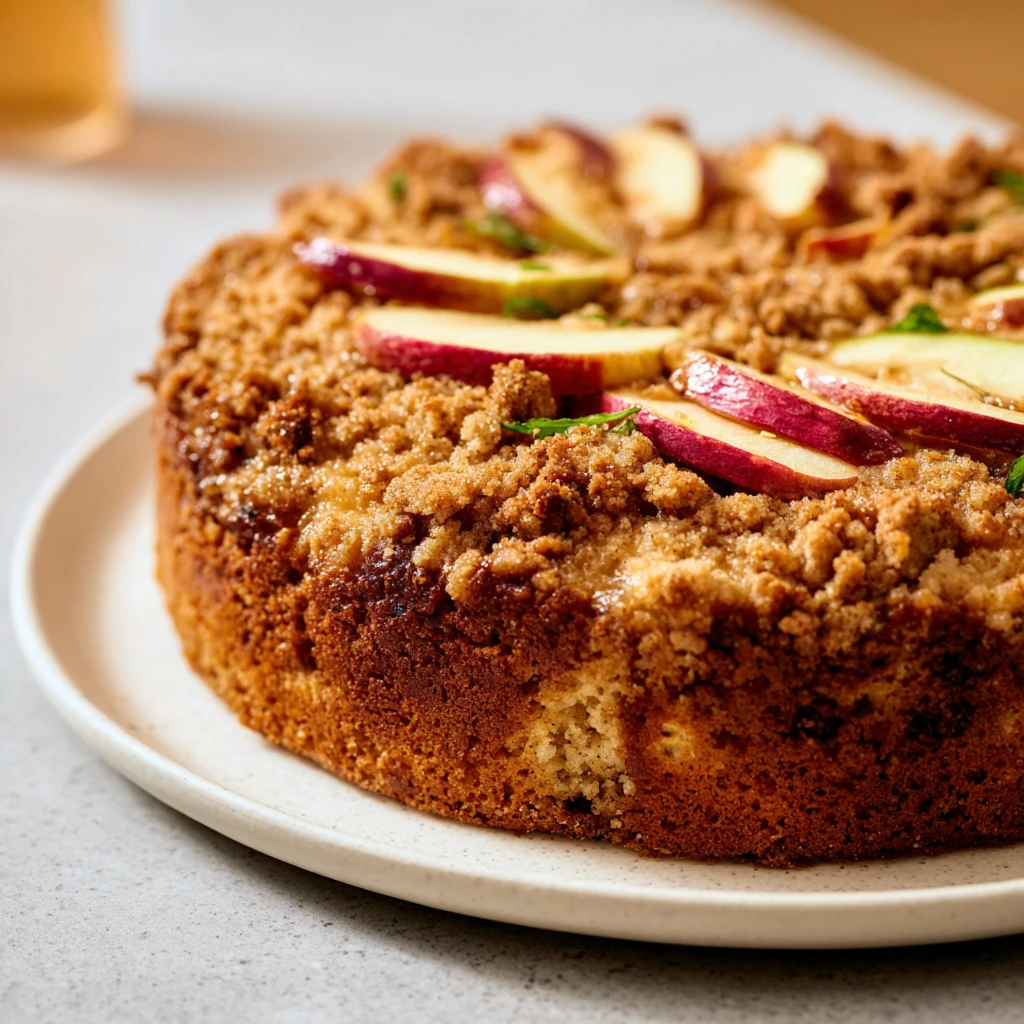 Pecan Apple Crisp Coffee Cake Recipe