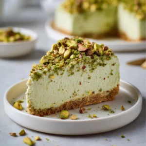 Creamy No Bake Pistachio Cheesecake – Easy Make‑Ahead Dessert