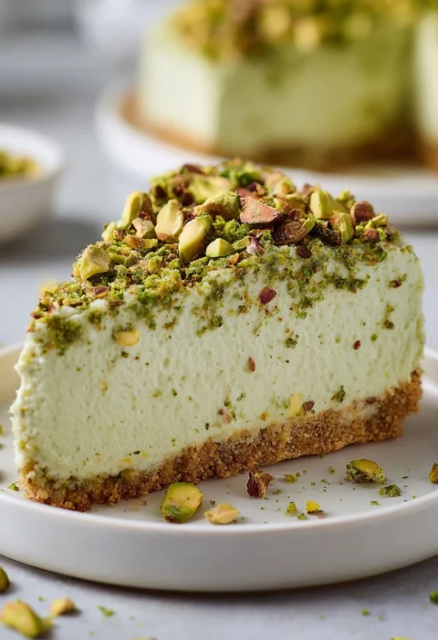 Pistachio Cheesecake Bake
