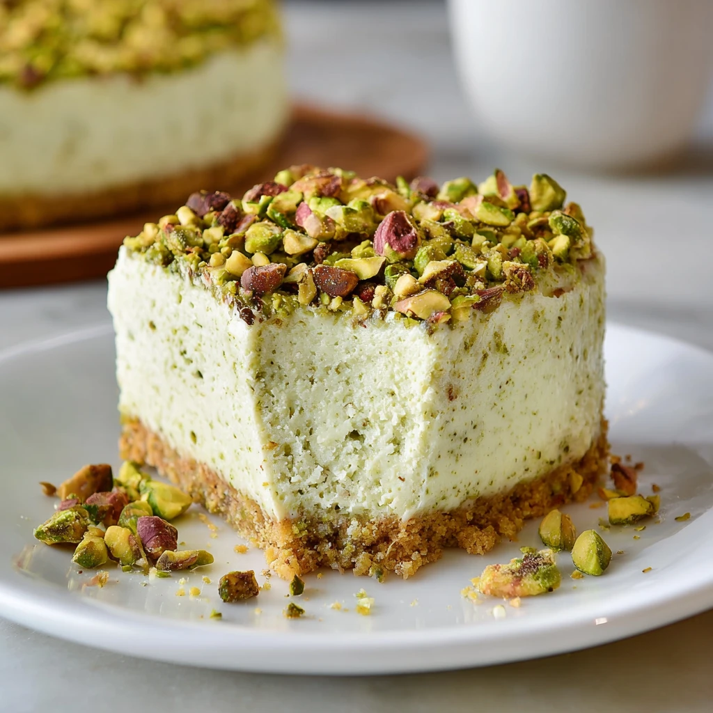 Pistachio Cheesecake Bake