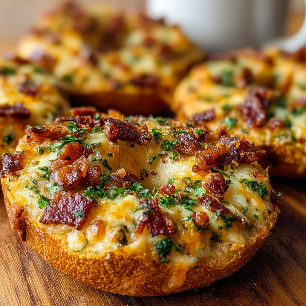 Quiche Stuffed Bagels 4serving Breakfast Busy Mornings