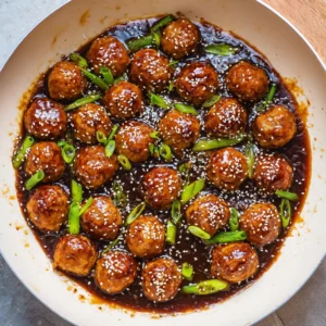 Saucy Asian Meatballs