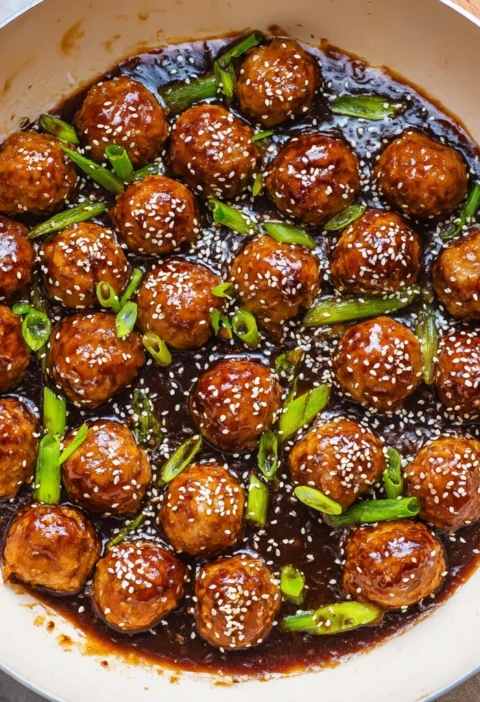 Saucy Asian Meatballs