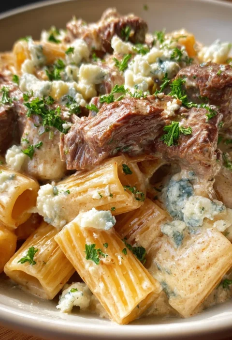 Steak Blue Cheese Rigatoni