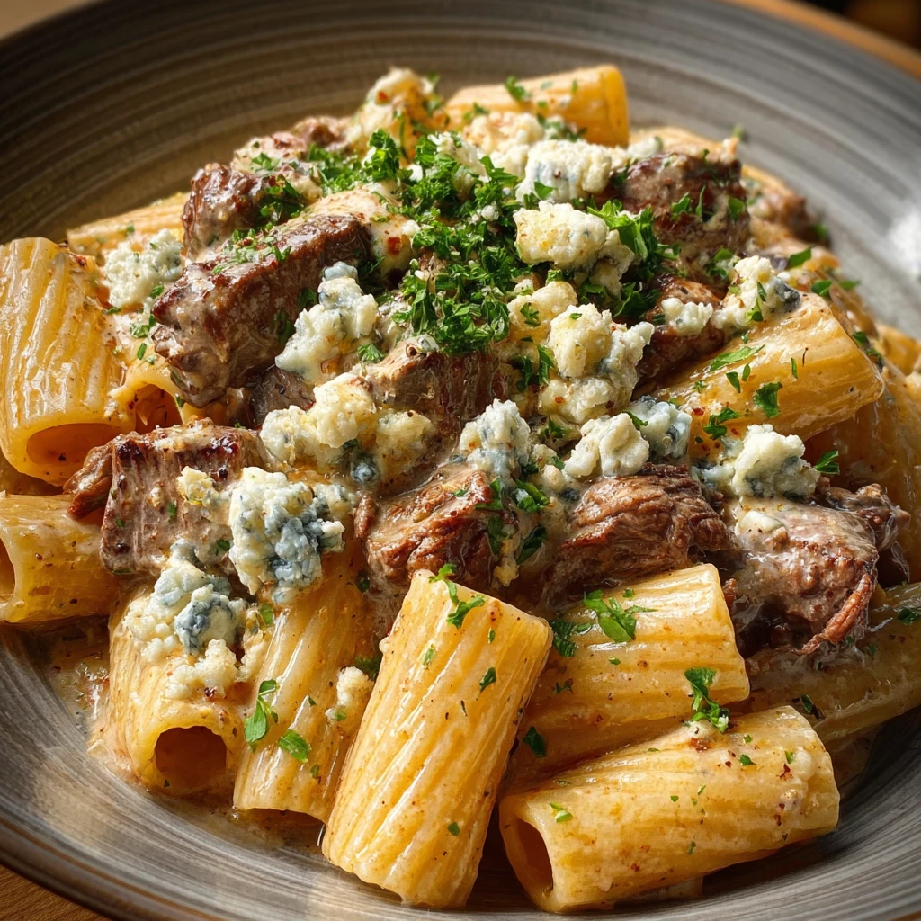 Steak Blue Cheese Rigatoni