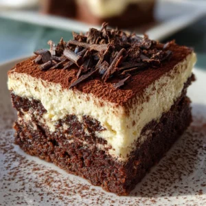 Decadent Tiramisu Brownies – Fudgy Coffee & Chocolate Dessert