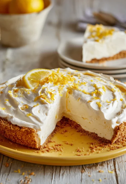 Zesty Lemon Delight Heathers Nobake Threelayered Citrus Bliss