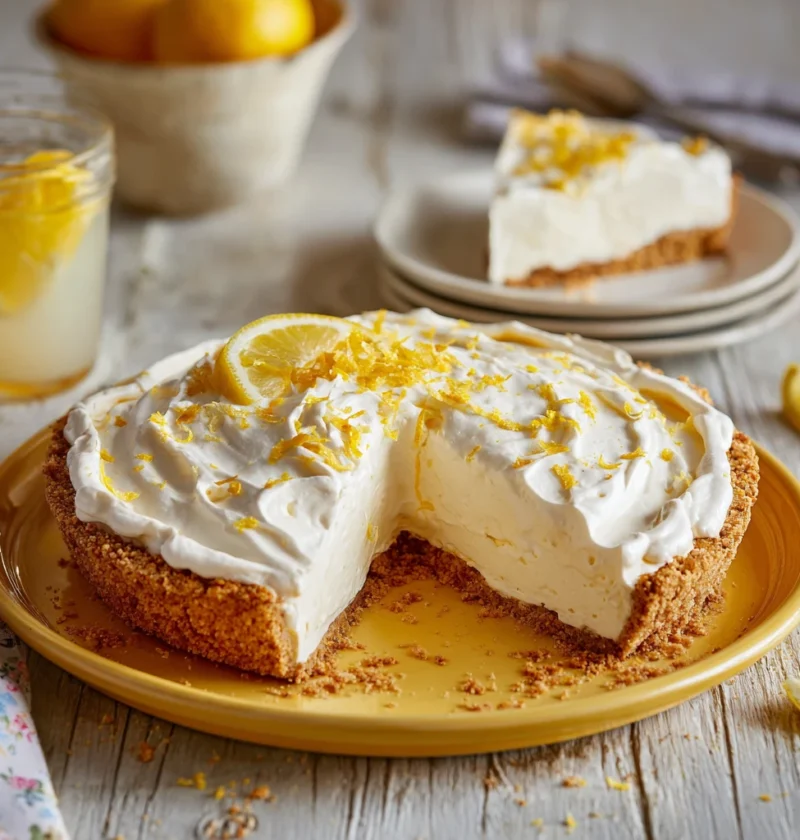 Zesty Lemon Delight Heathers Nobake Threelayered Citrus Bliss