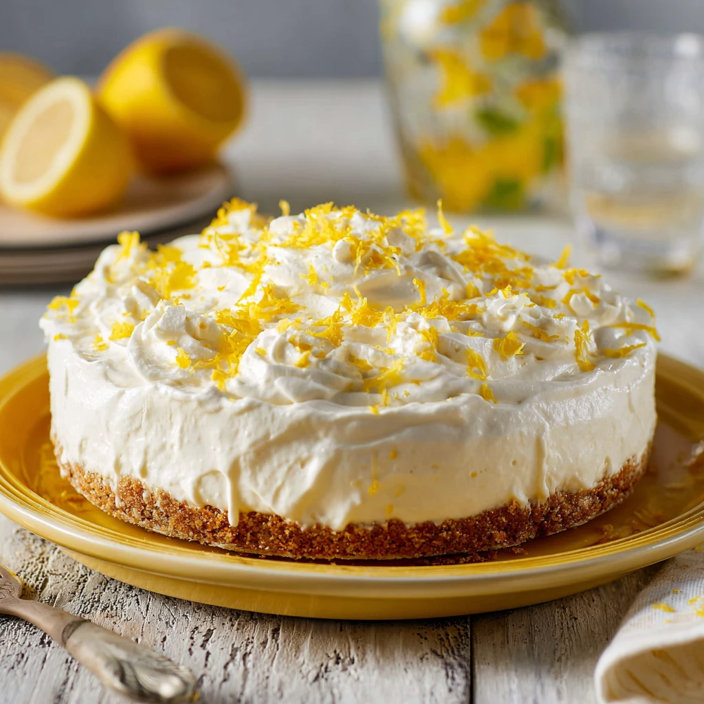 Zesty Lemon Delight Heathers Nobake Threelayered Citrus Bliss