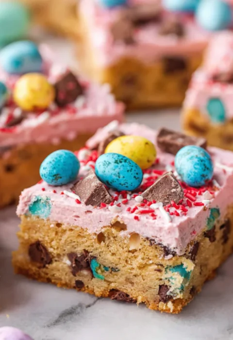 Cadbury Mini Egg Cookie Bars