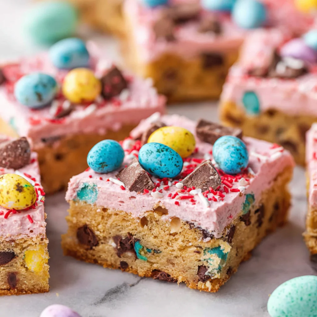 Cadbury Mini Egg Cookie Bars