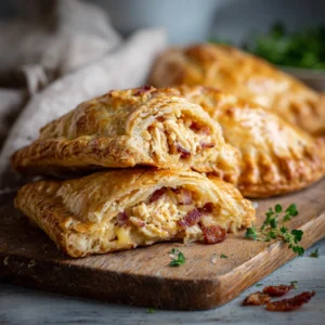 Cheesy Chicken and Bacon Pasty