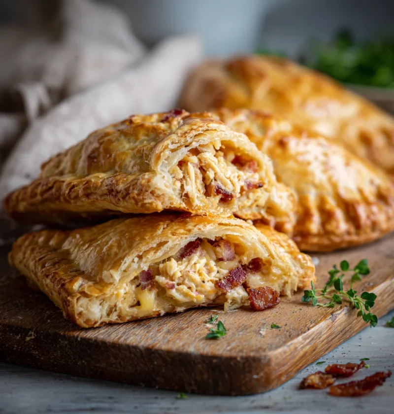 Cheesy Chicken and Bacon Pasty
