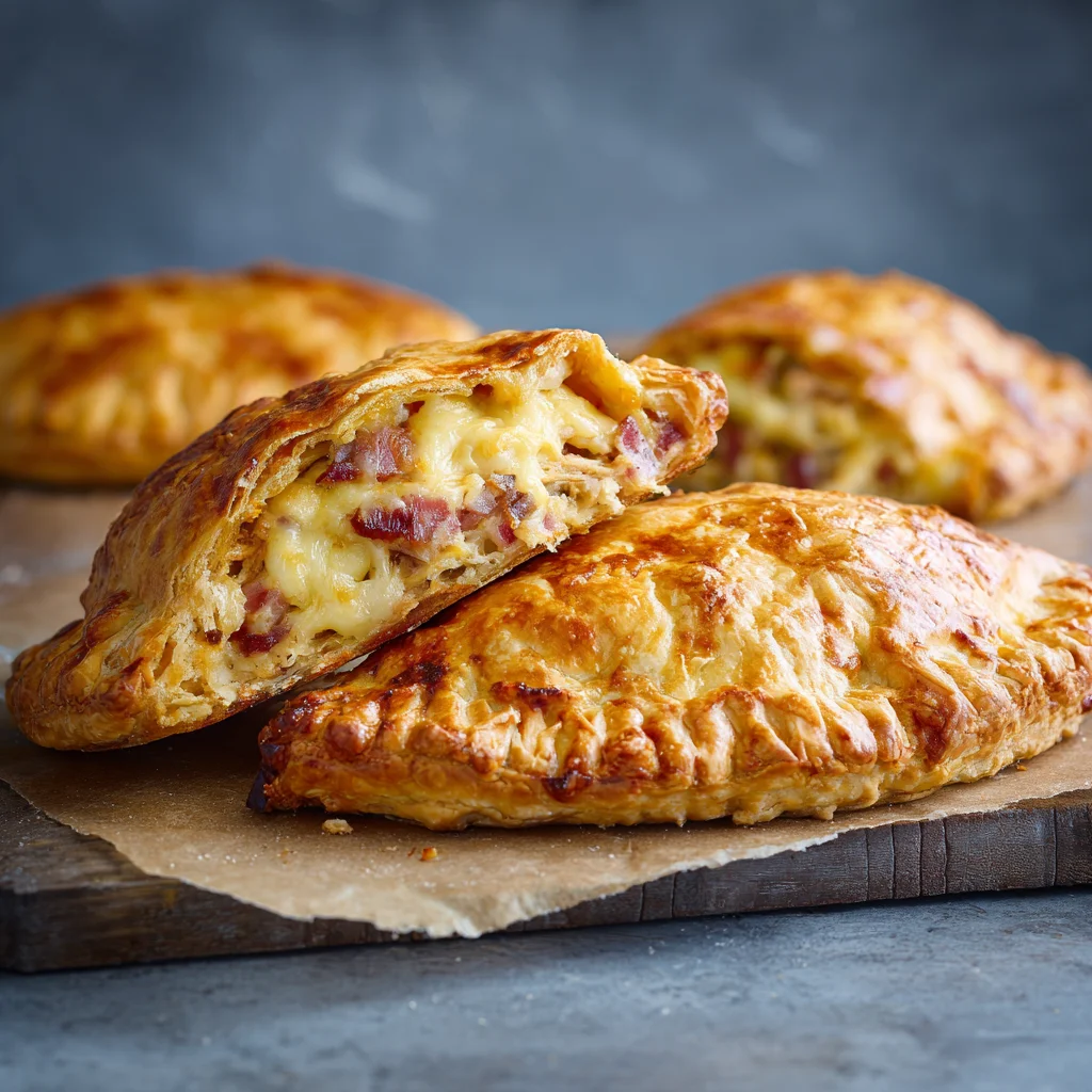 Cheesy Chicken And Bacon Pasty - cheesy-chicken-and-bacon-pasty-3