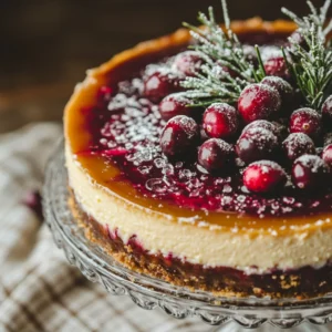 Cranberry Orange Cheesecake