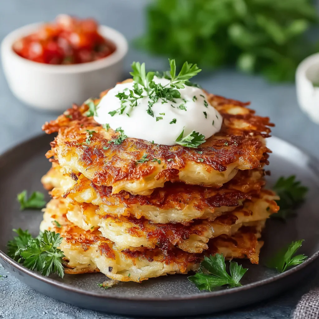 Crispy Grated Potato Fritters