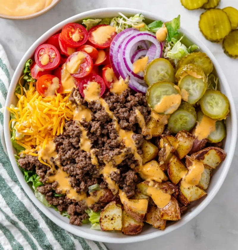 Easy Burger Bowl