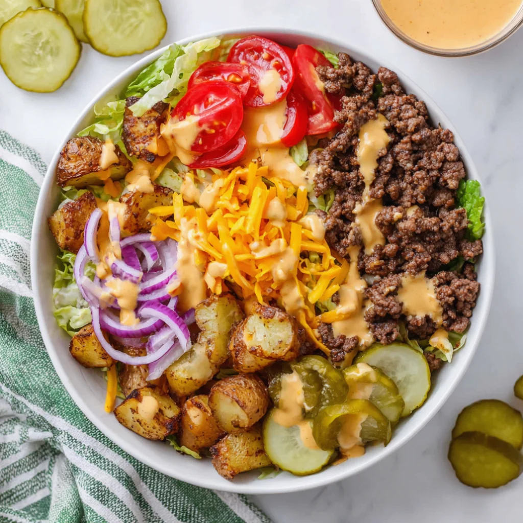 Easy Burger Bowl - easy-burger-bowl-with-burger-sauce-3