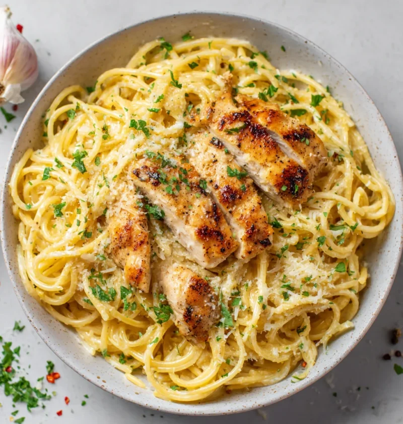 Garlic Butter Chicken Pasta