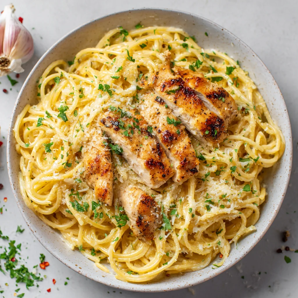 Garlic Butter Chicken Pasta
