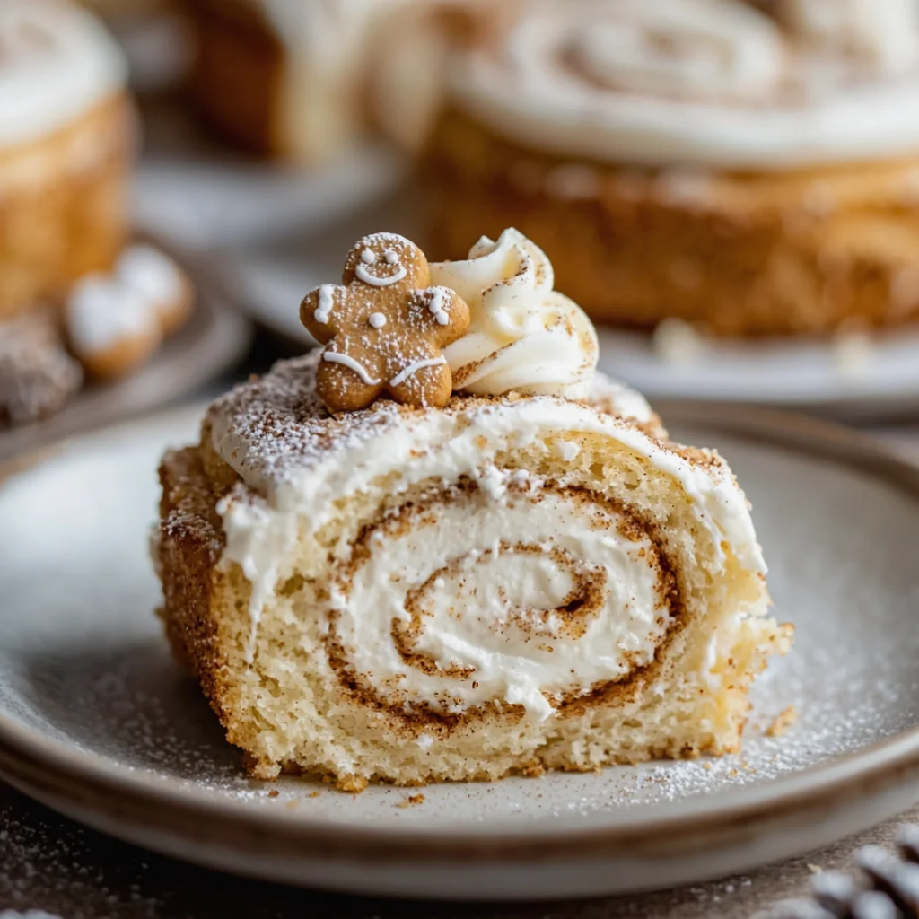 Gingerbread Roll Cake