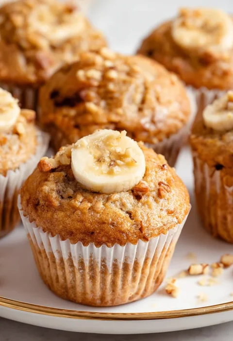 Greek Yogurt Banana Muffins