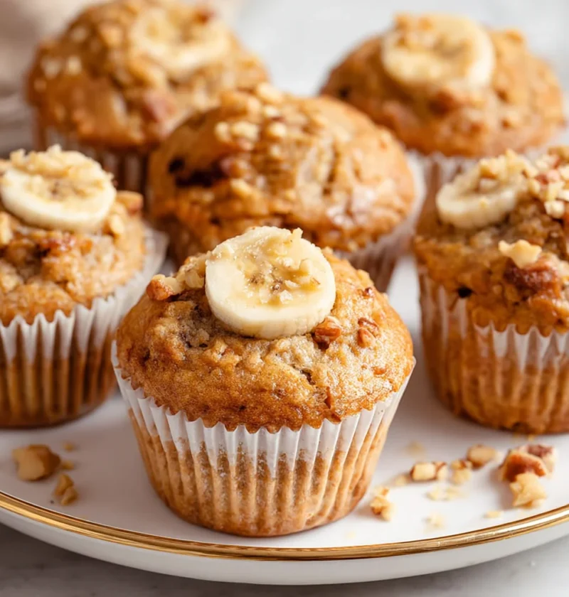 Greek Yogurt Banana Muffins
