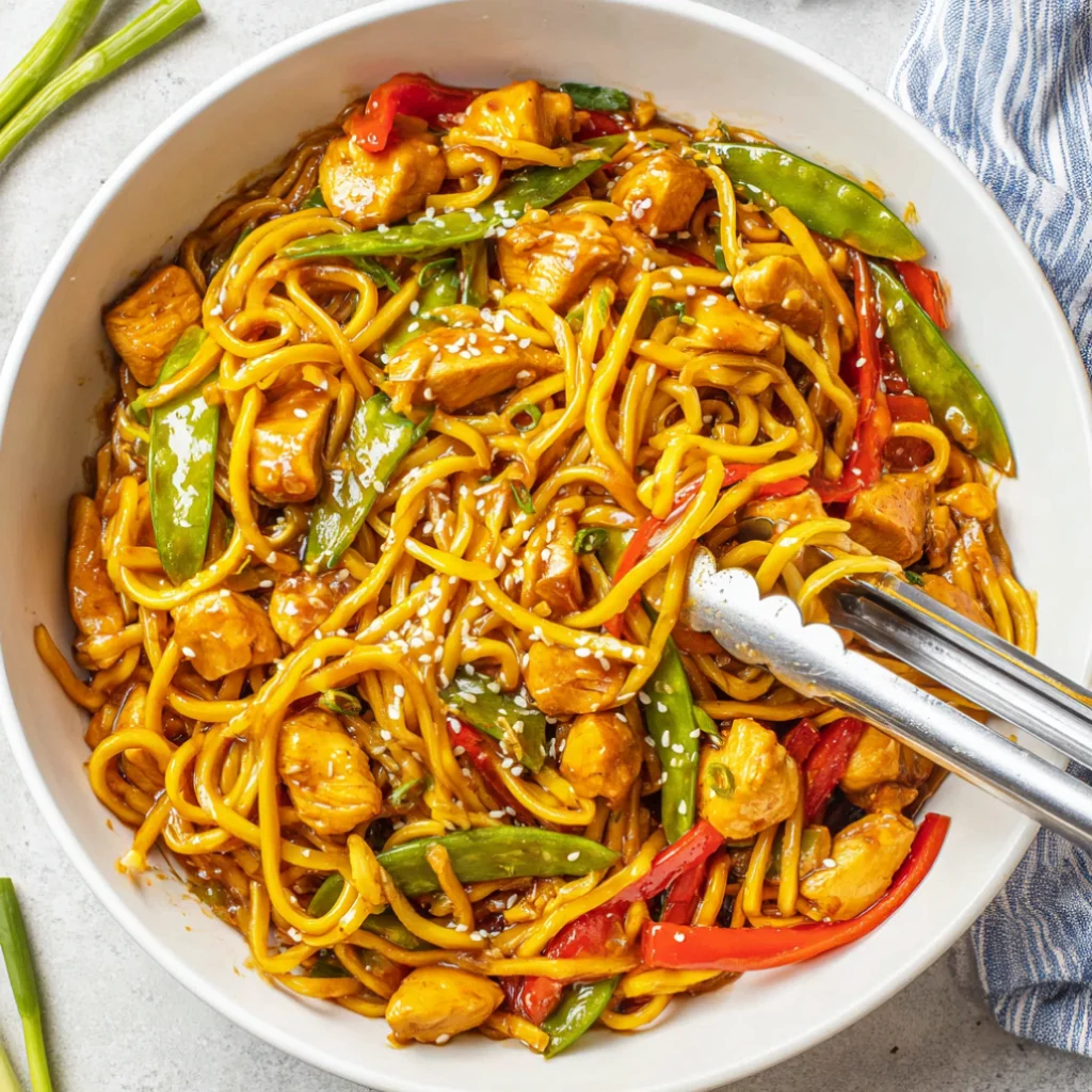Honey Garlic Chicken Noodles - honey-garlic-chicken-noodles-in-under-30-minutes-3