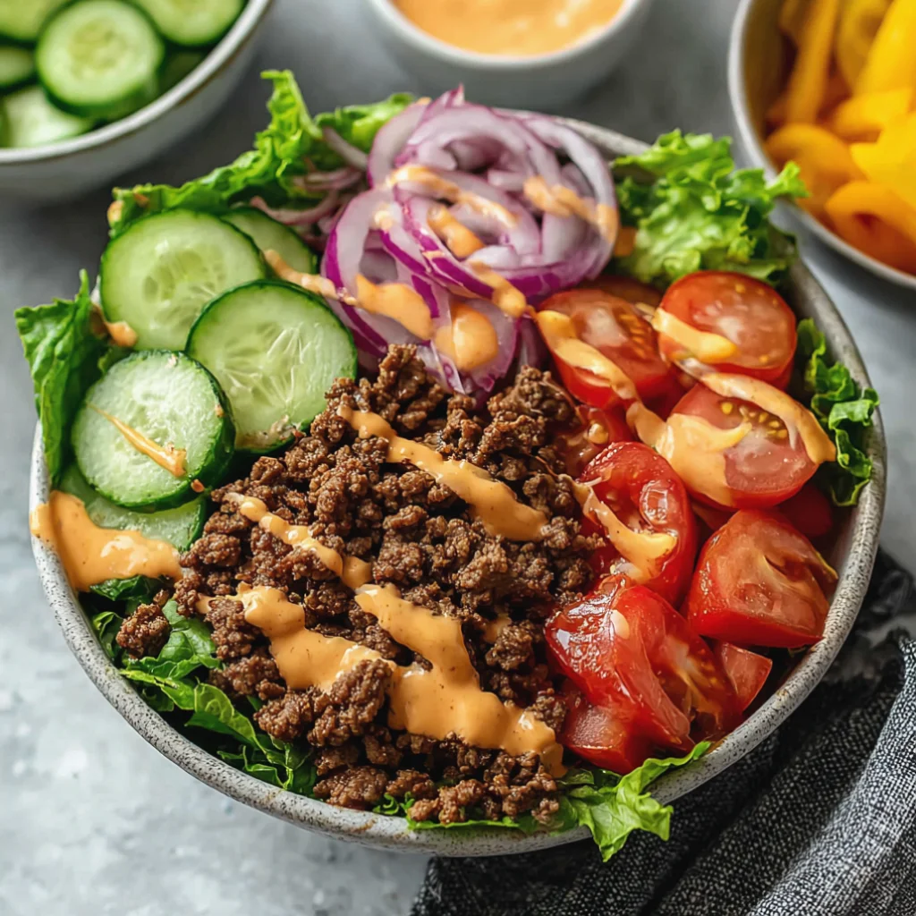 Smash Burger Bowl - irresistible-smash-burger-bowl-recipe-thats-perfec-3