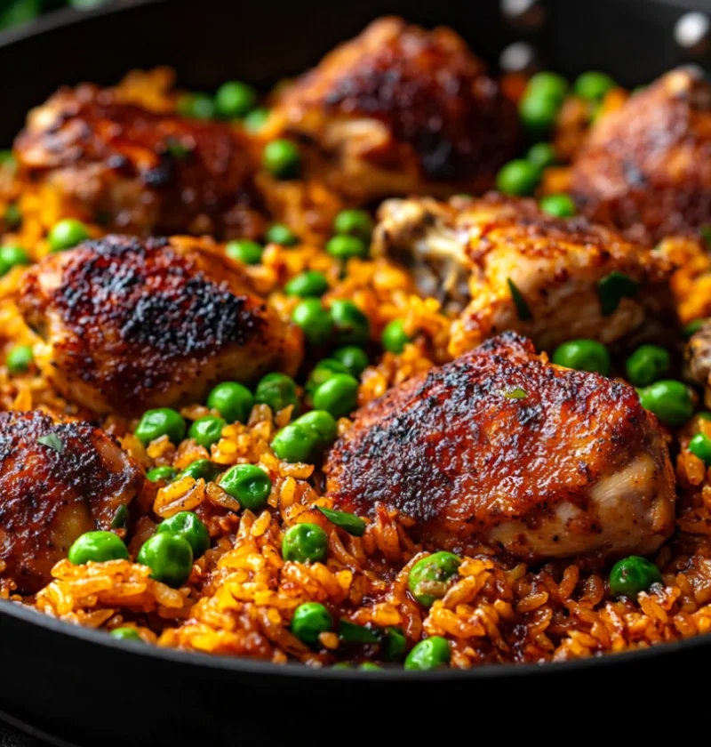 One Pan Creamy Tangy BBQ Chicken And Rice