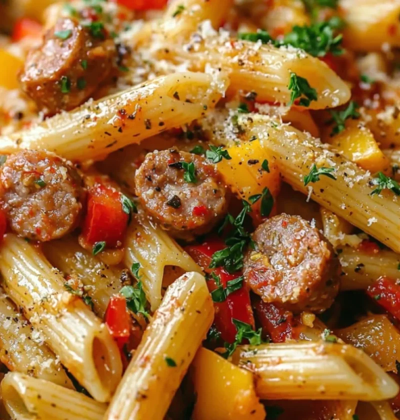 One Pan Smoky Cajun Butter Sausage Penne