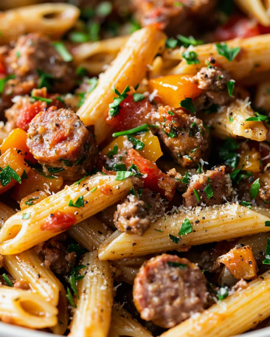 One Pan Smoky Cajun Butter Sausage Penne - one-pan-smoky-cajun-butter-sausage-penne-3