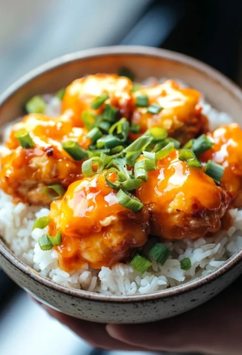 One Pan Sticky Buffalo Ranch Chicken And Rice