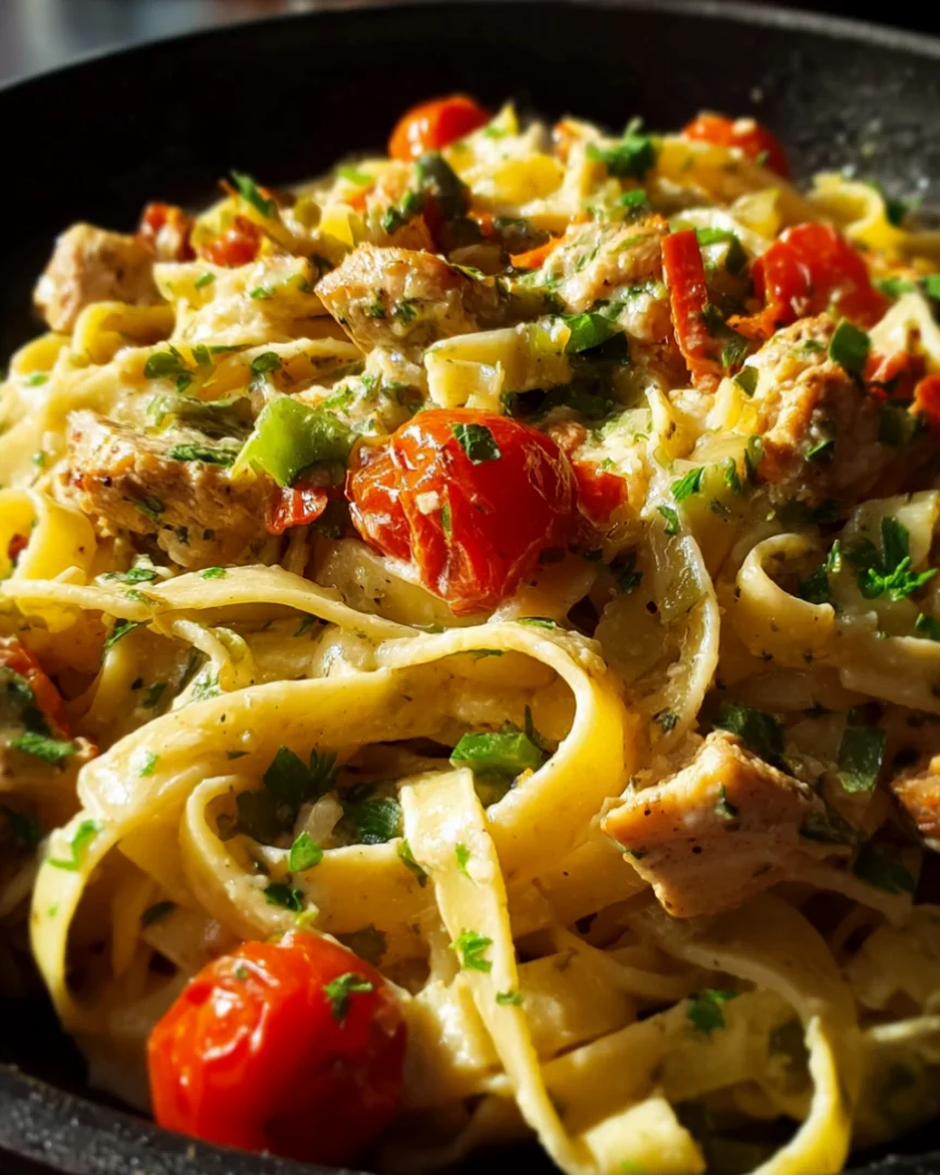 One Pot Spicy Cajun Chicken Alfredo Skillet - one-pot-spicy-cajun-chicken-alfredo-skillet-3