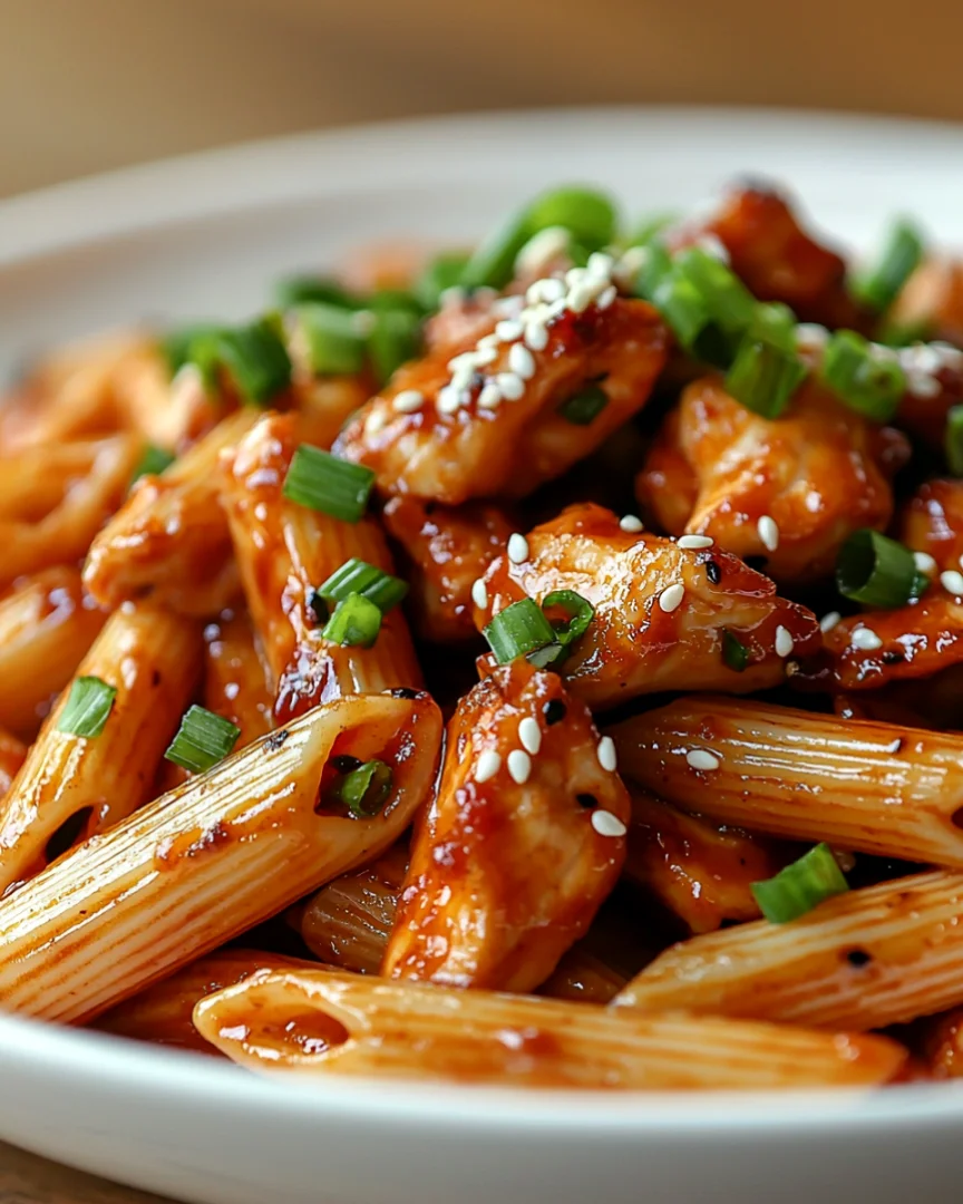 Sticky Honey Chili Garlic Butter Chicken Penne - sticky-honey-chili-garlic-butter-chicken-penne-3
