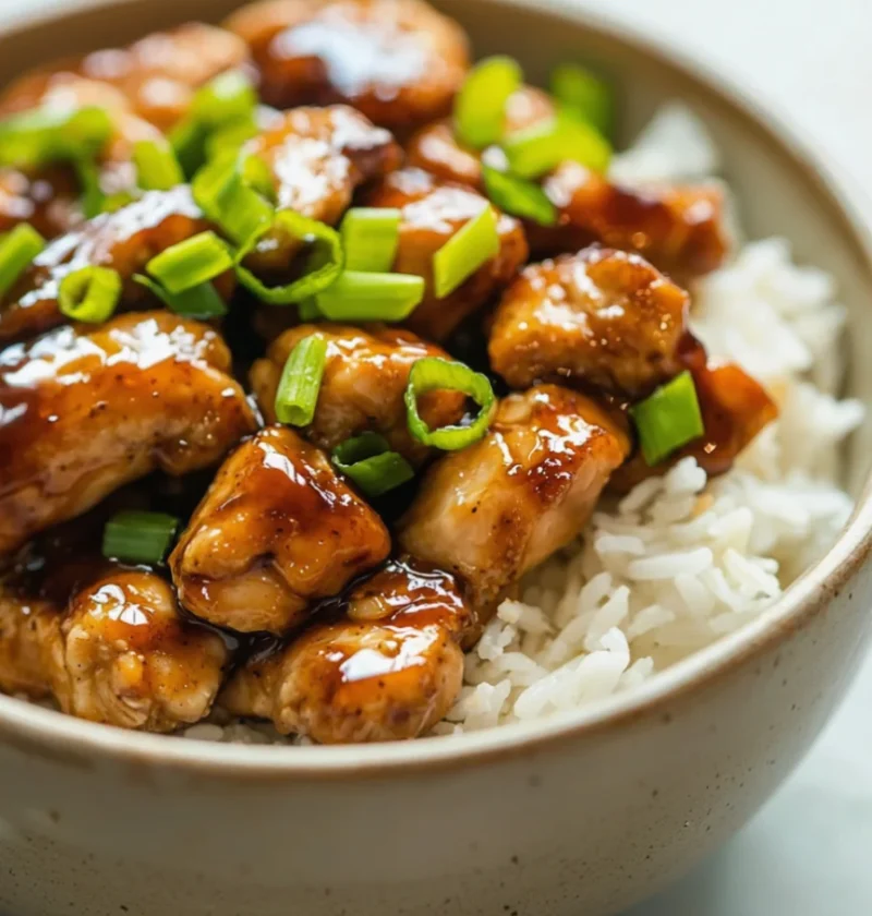 Sticky Honey Ranch Cheddar Chicken Rice Skillet