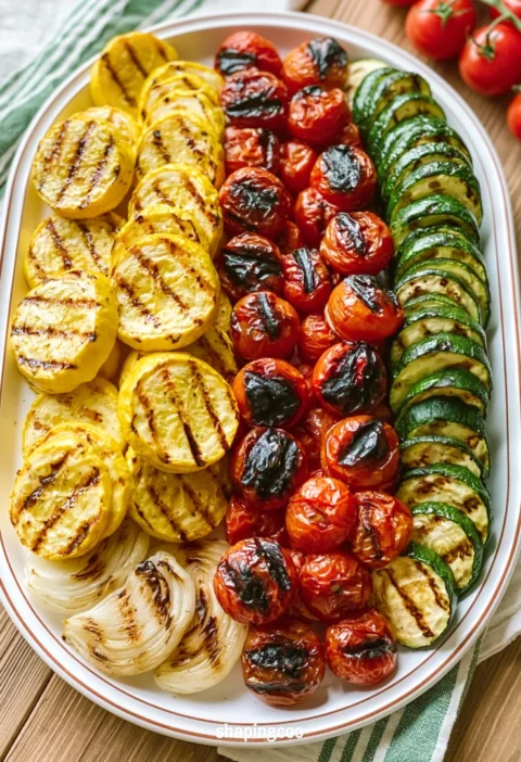 4th of July Grilled Veggie Tray