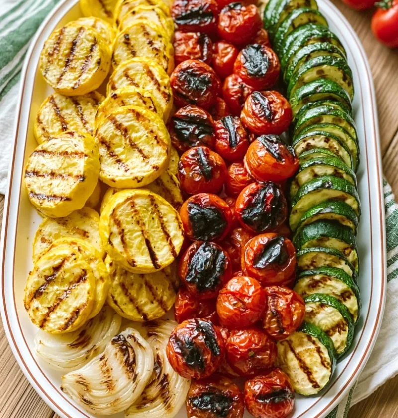 4th of July Grilled Veggie Tray