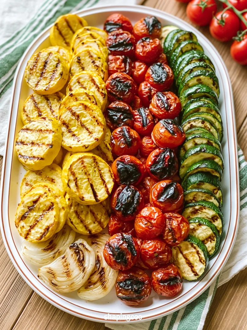 4th of July Grilled Veggie Tray