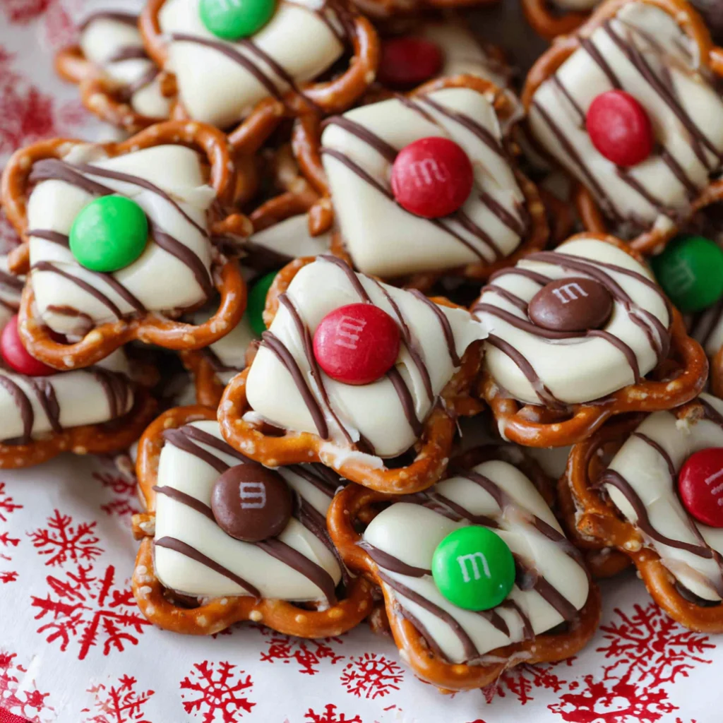Christmas Pretzel Hugs