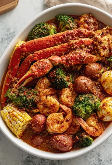Garlic Butter Seafood Boil Bowl