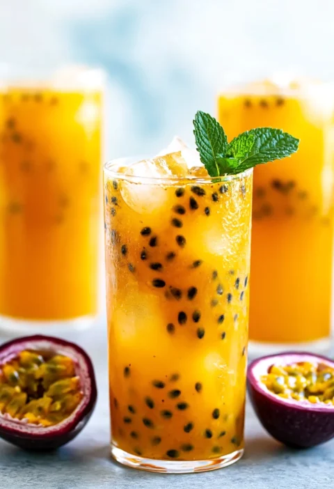 Healthy Drink Passion Fruit Iced Tea