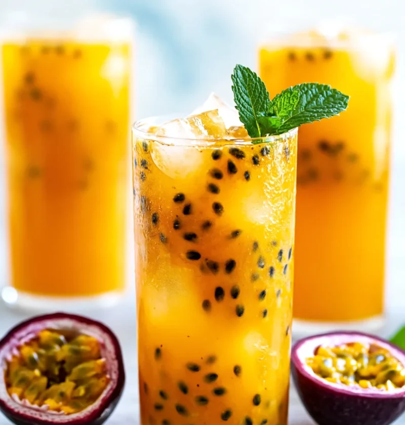 Healthy Drink Passion Fruit Iced Tea