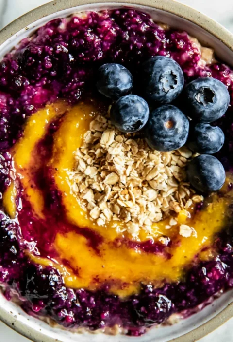 Blueberry Pie Overnight Oats