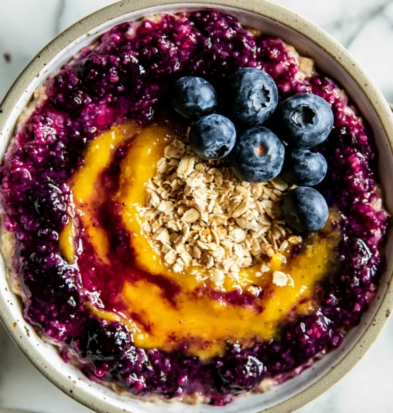 Blueberry Pie Overnight Oats