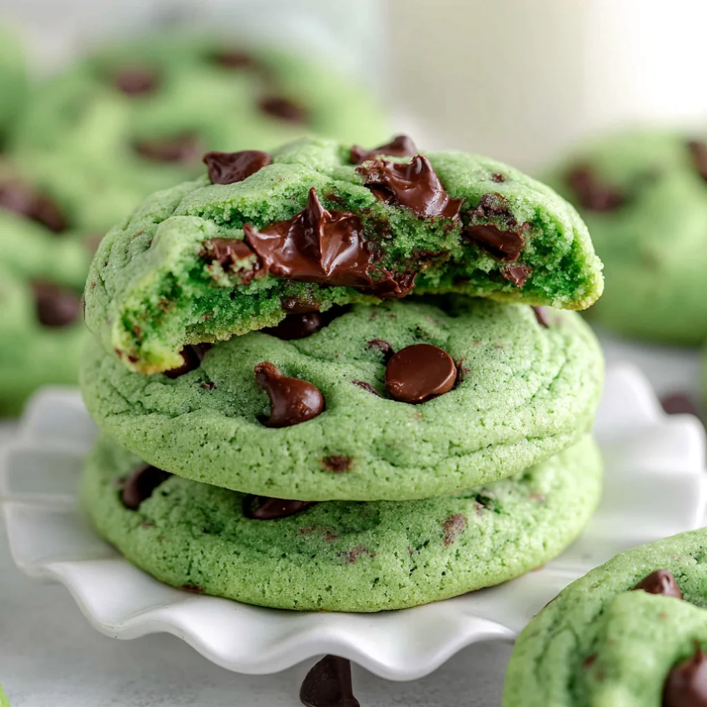 Mint Chocolate Chip Cookies - mint-chocolate-chip-cookies-3
