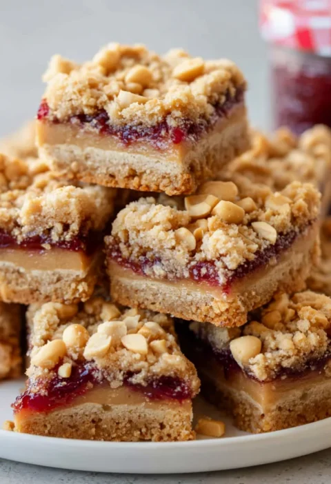 Peanut Butter and Jelly Bars
