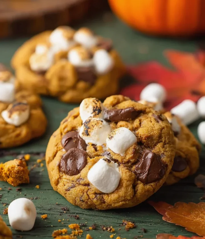 Pumpkin S’mores Cookies